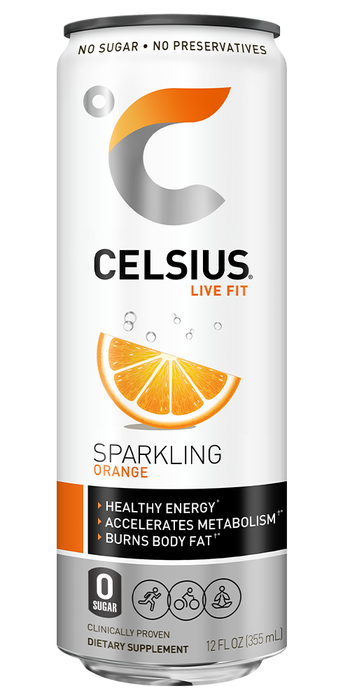 Celsius Sparkling Orange Front