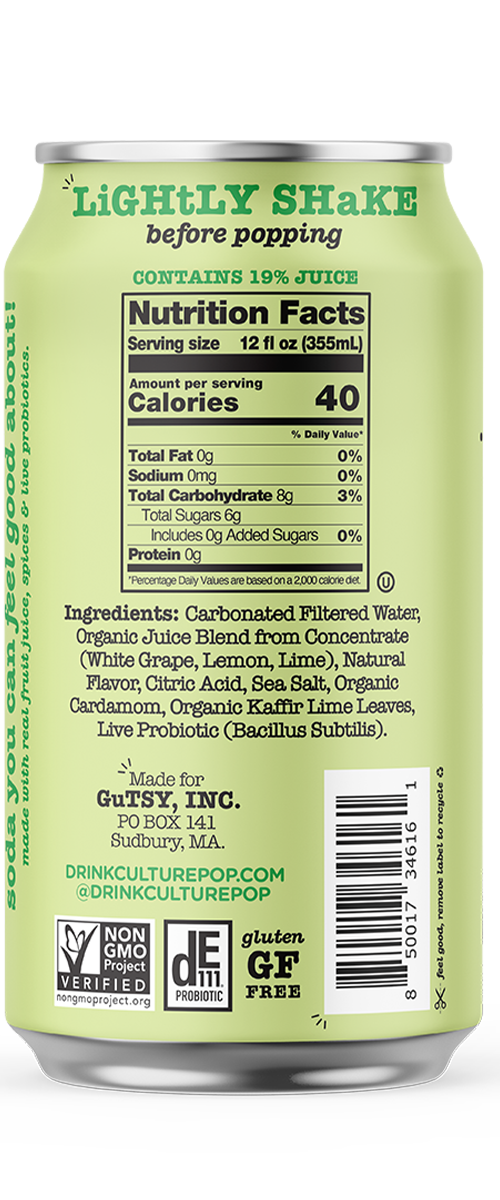 Culture Pop Lemon Lime soda back