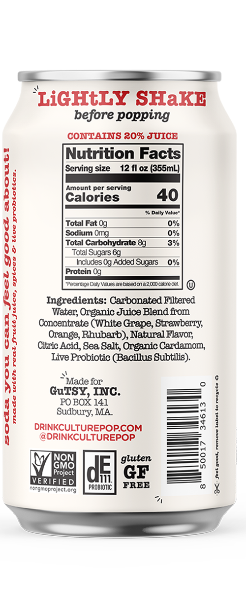 Culture Pop Strawberry soda back