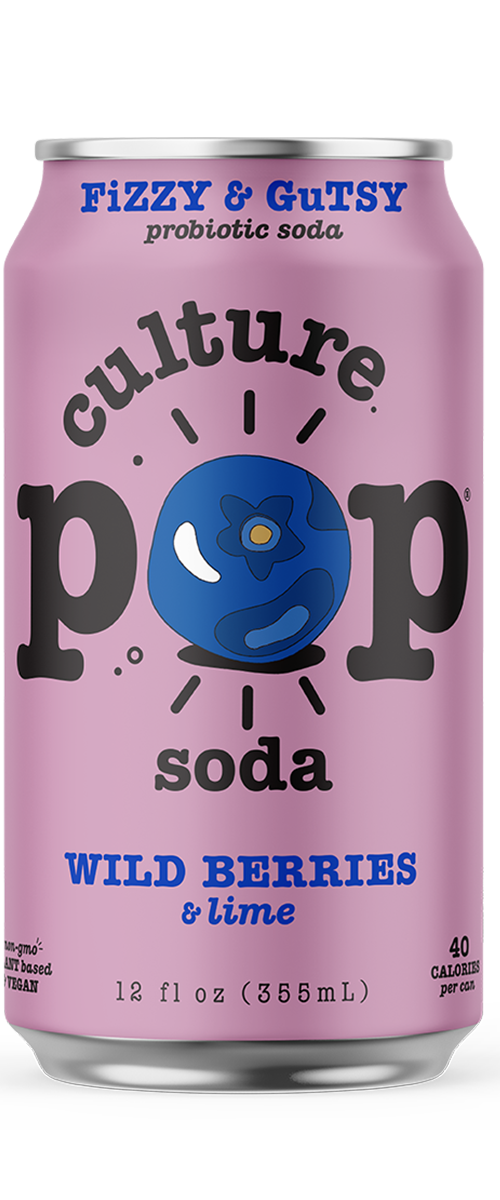 Culture Pop Wild Berries soda front