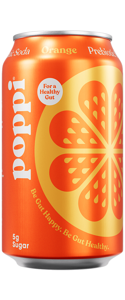 Poppi Soda orange front