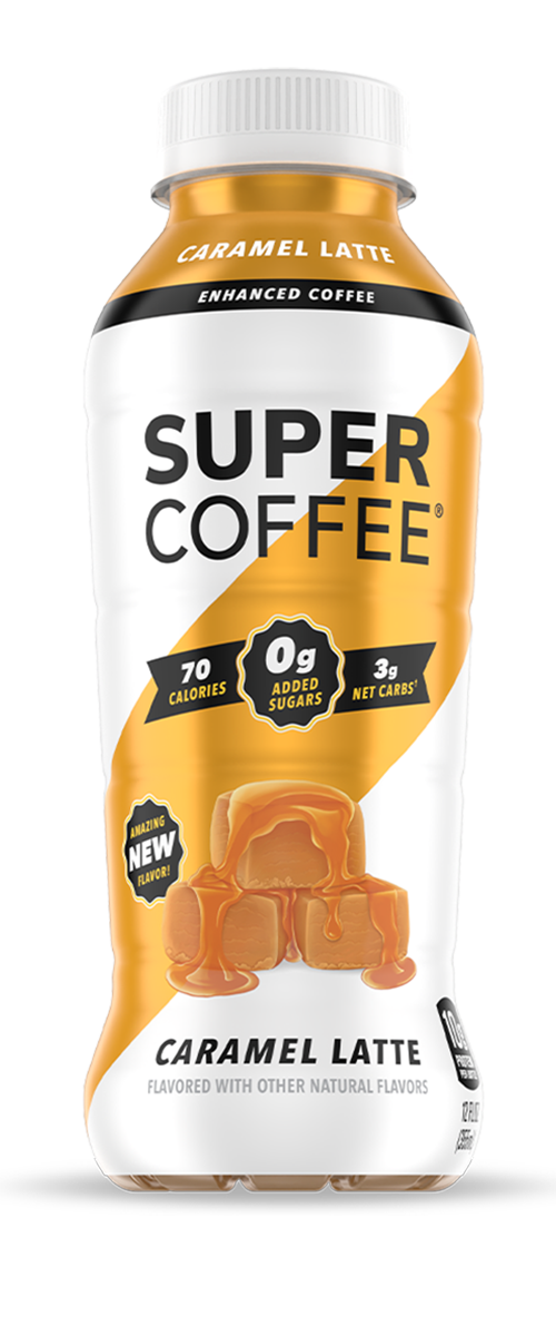 caramel latte - 12oz front