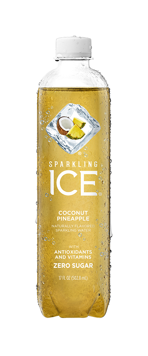Sparkling Ice 17oz Coconut Pineapple - front 1