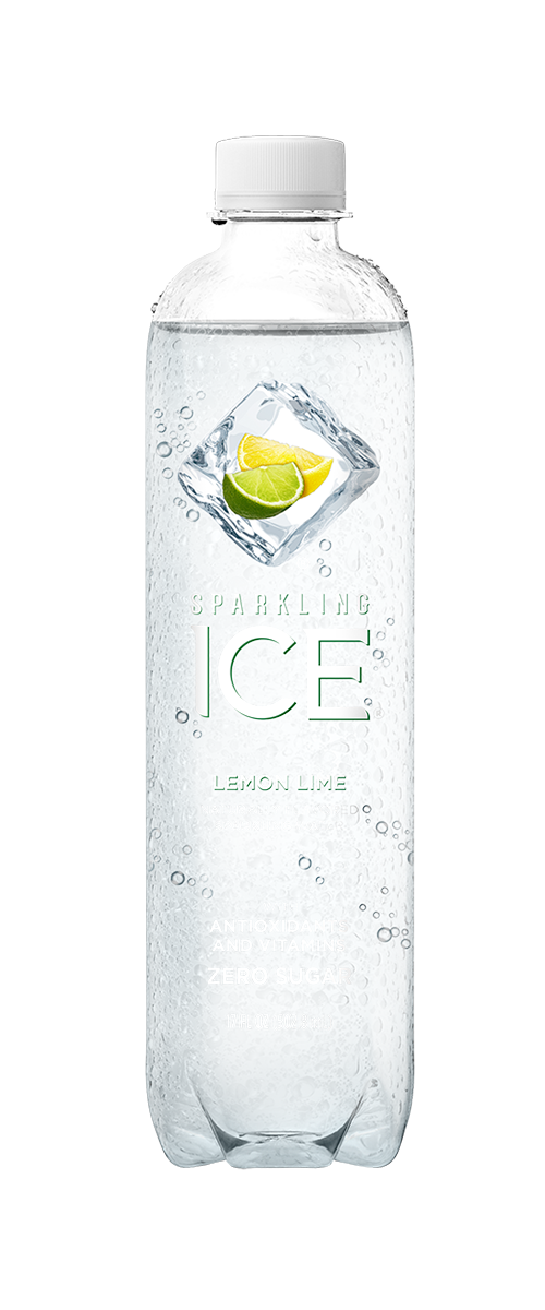 Sparkling Ice 17oz lemon Lime - front