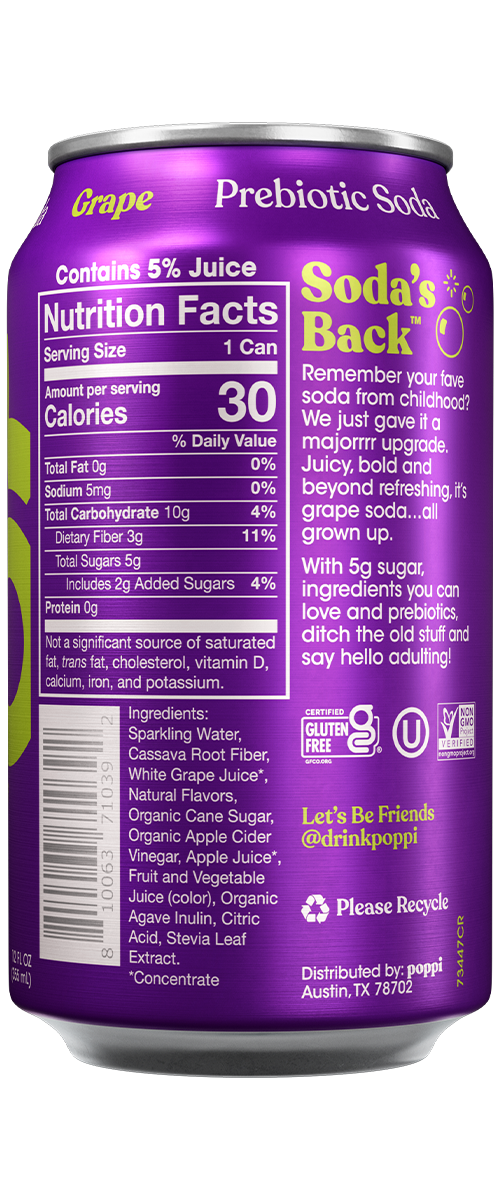 Poppi Grape back