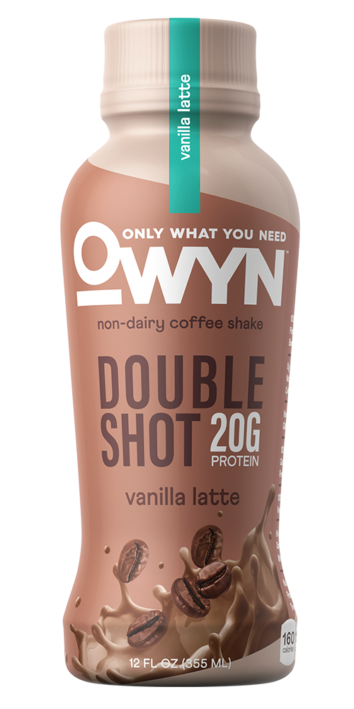 OWYN Double Shot Vanilla Latte Big Geyser