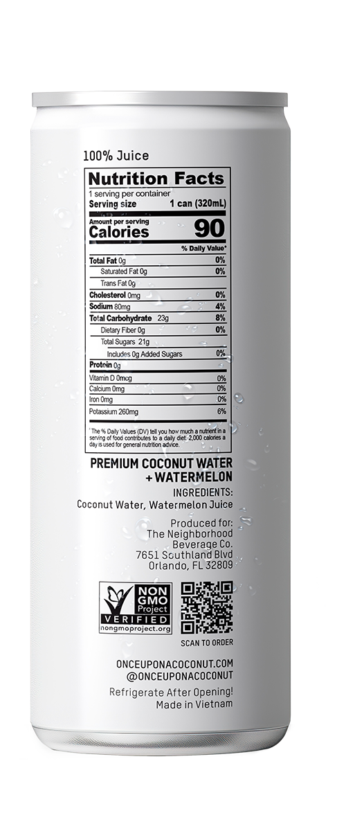 Once Upon a Coconut Watermelon back