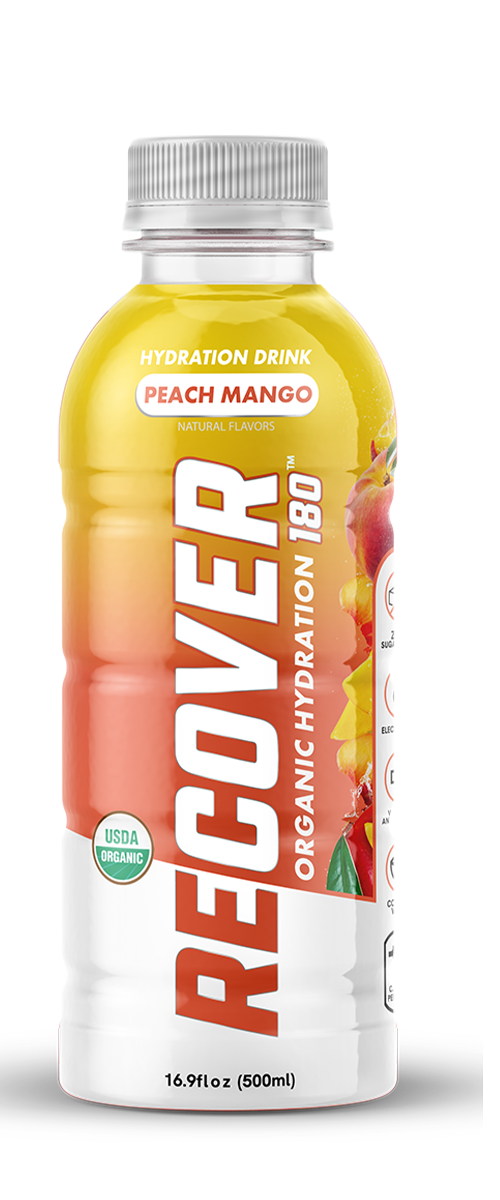 Recover 180 Peach Mango 16oz front