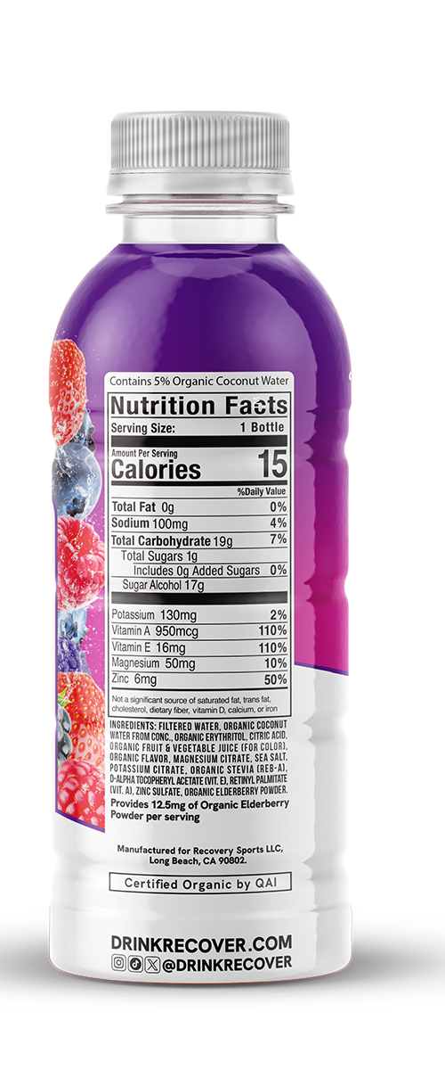 Recover 180 Super Berry16oz bottle