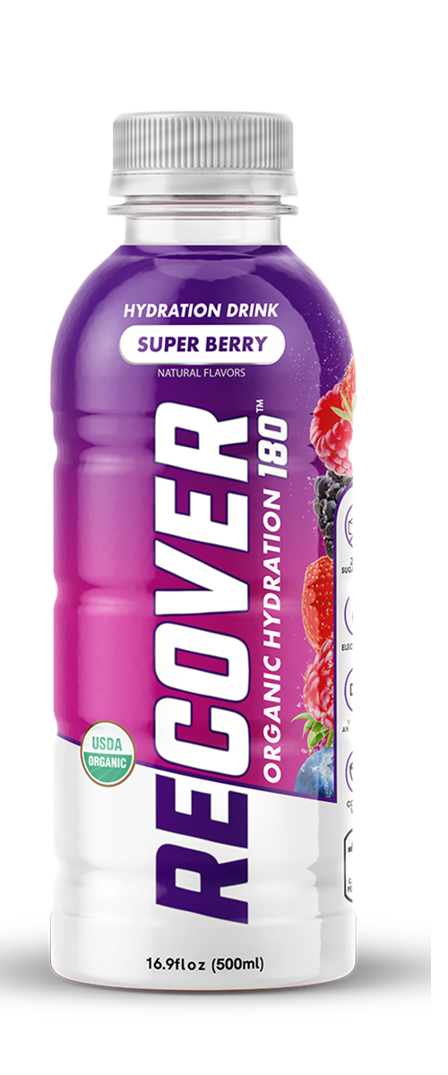 Recover 180 super Berry front 16oz bottle