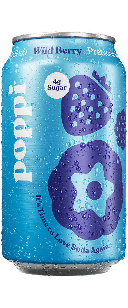 Poppi Wild Berry front