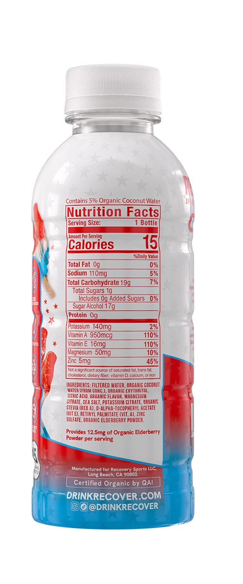 Recover 180 Rocket pop - back 16oz bottle