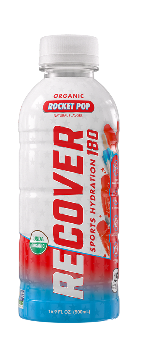 Recover 180 Rocket pop - front 16oz bottle