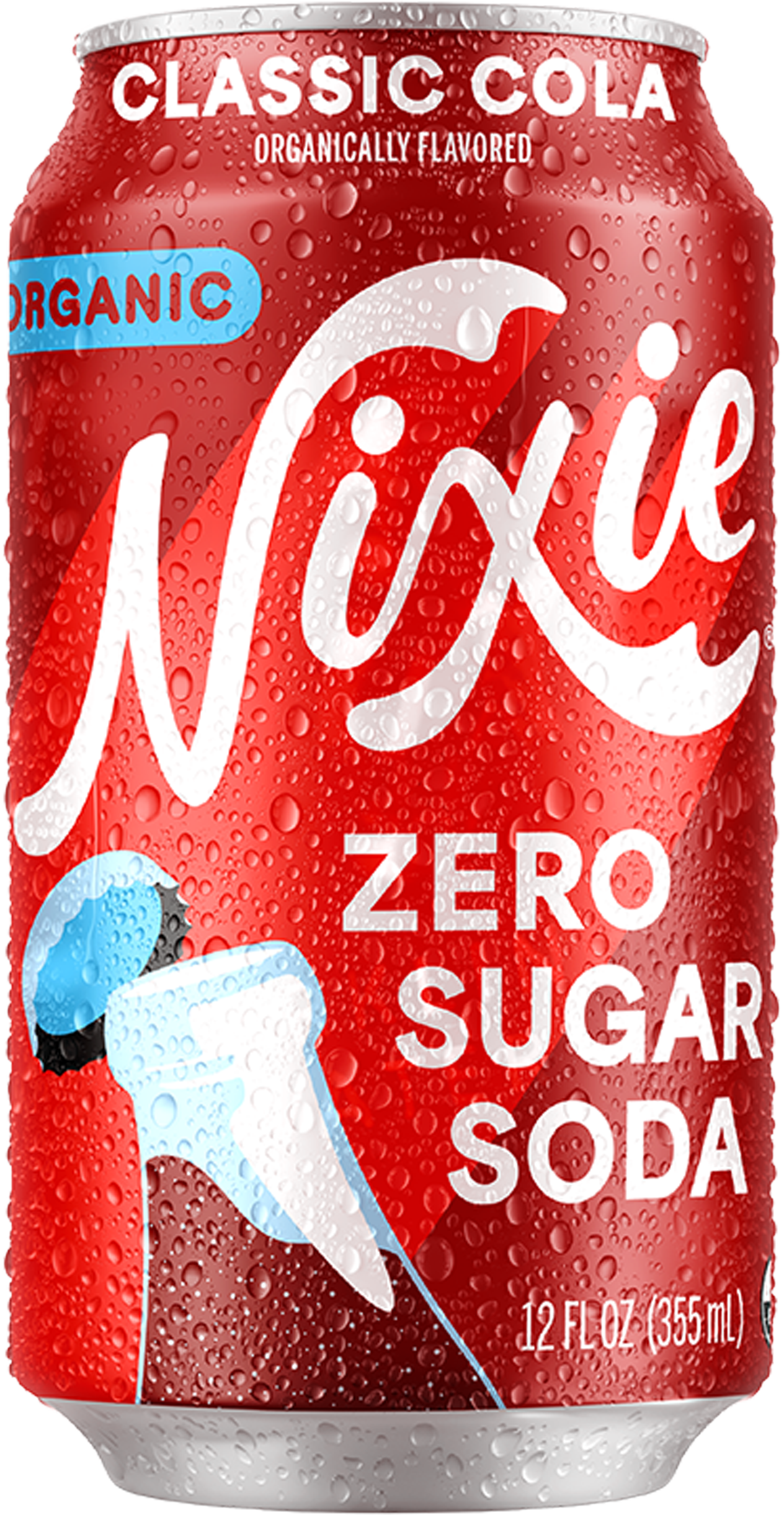 53250 NIXIE 12-12OZ CLASSIC COLA ORGANIC ZERO SUGAR SODA