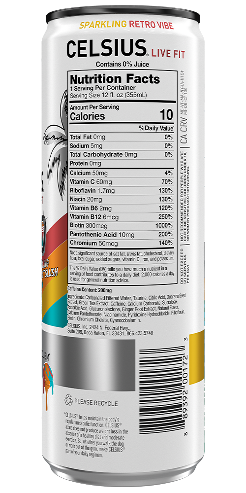celsius retro vibe back