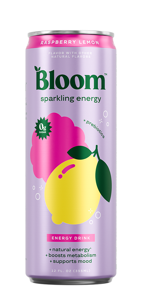 Bloom Raspberry lemon - 12oz front