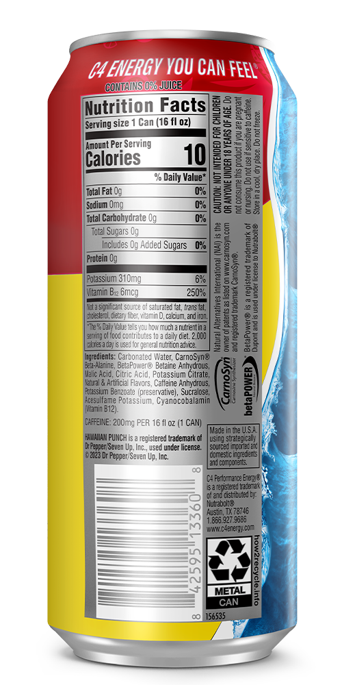 C4 Hawaiian Punch 16oz back