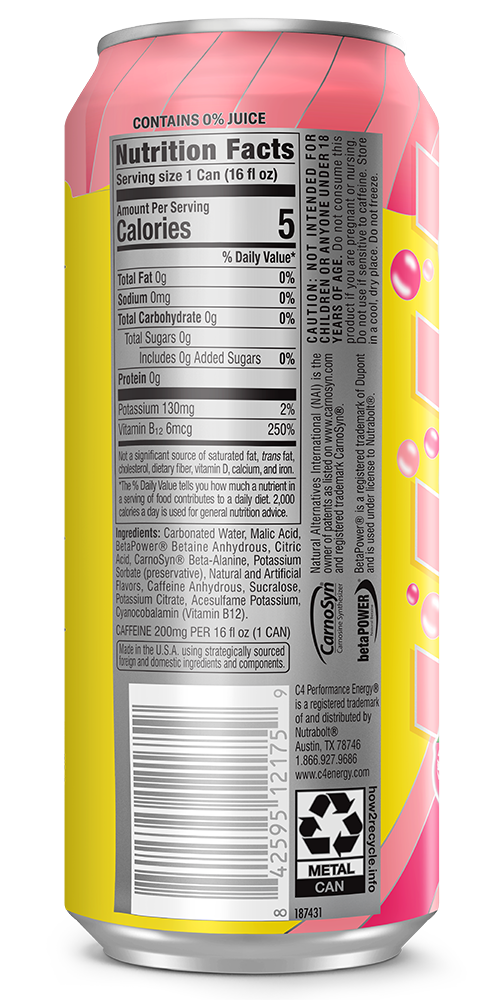 C4 Strawberry Blast Back