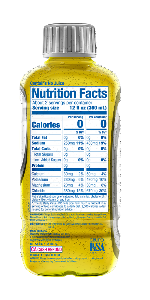 ELECTROLIT ZERO LEMON BREEZE BACK