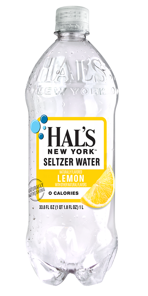 Hals seltzer 1L lemon - front