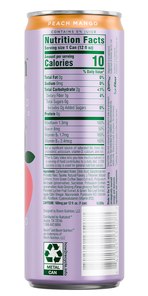 bloom energy peach mango back