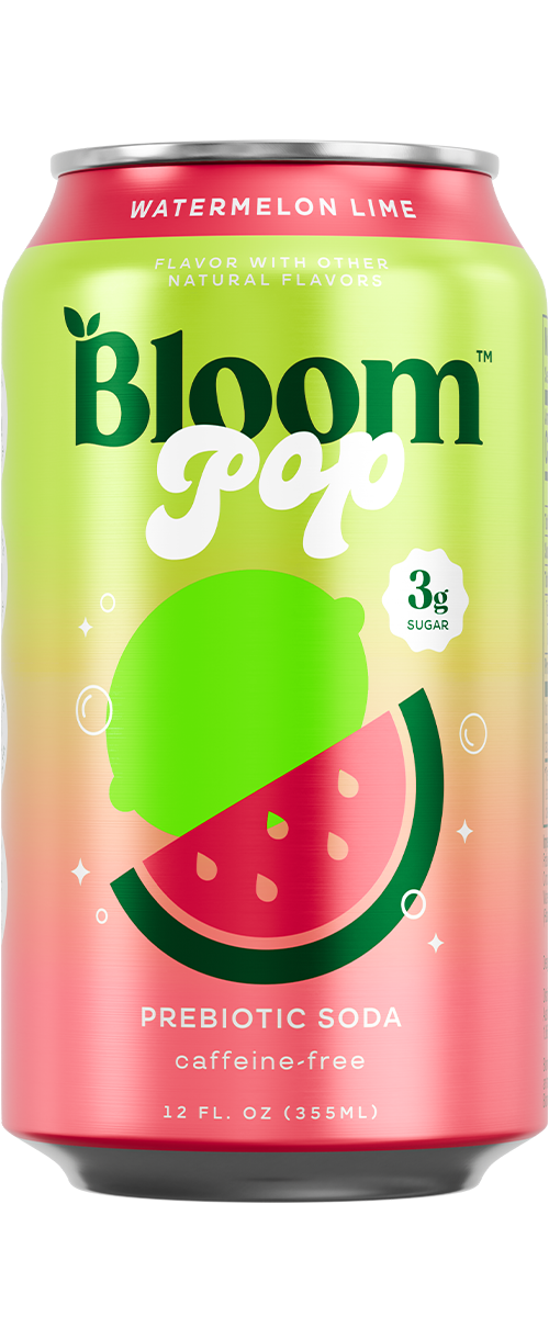 Bloom pop soda Watermelon Lime- front