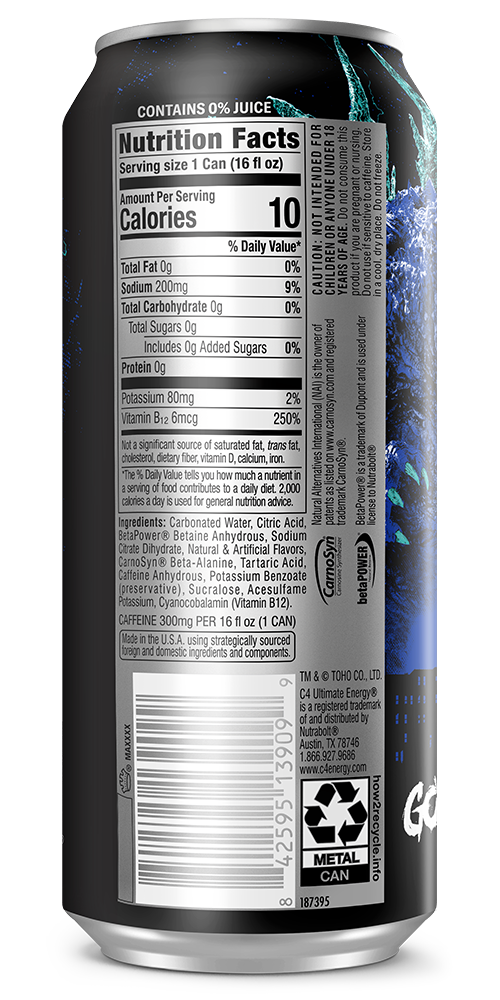 C4 Ultimate Sour Blue Razz back