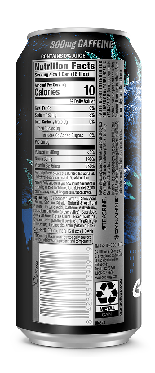 C4 sour blue Razzilla- back