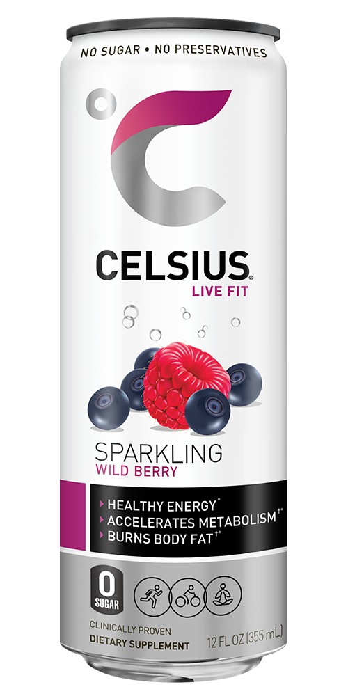 Celsius Sparkling Wild Berry Front