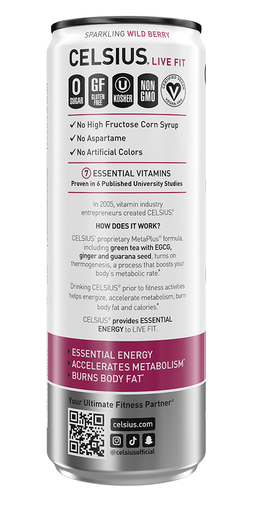 Celsius Wild Berry Back