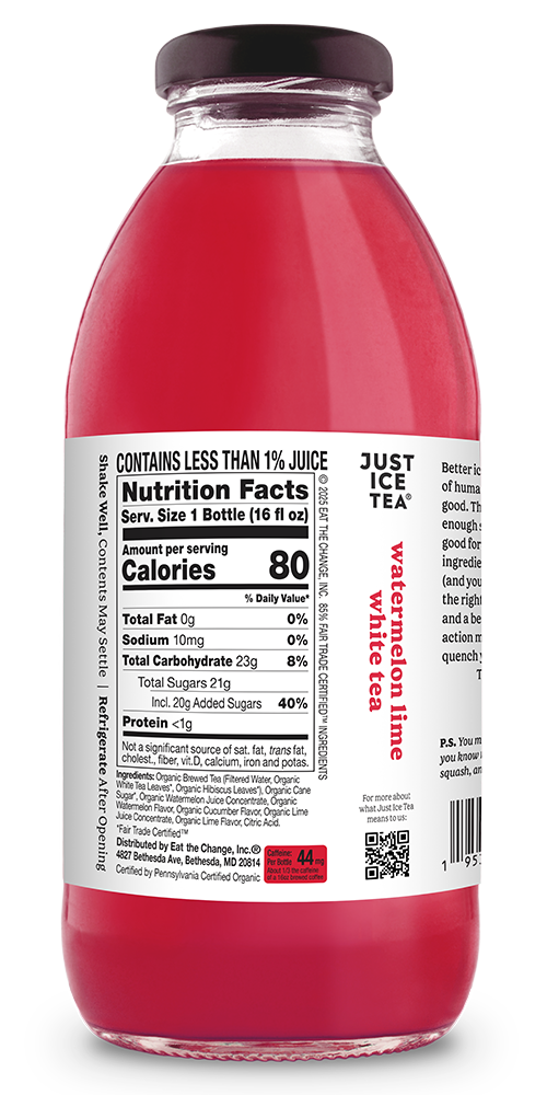 JUST ICE TEA WATERMELON LIME WHITE TEA BACK