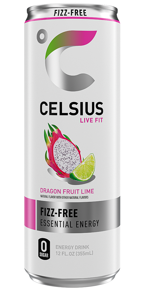 Celsius Fizz Free Dragon Fruit Lime Front