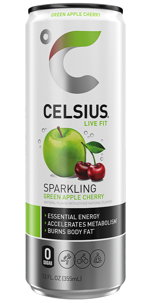 Celsius Green Apple Front