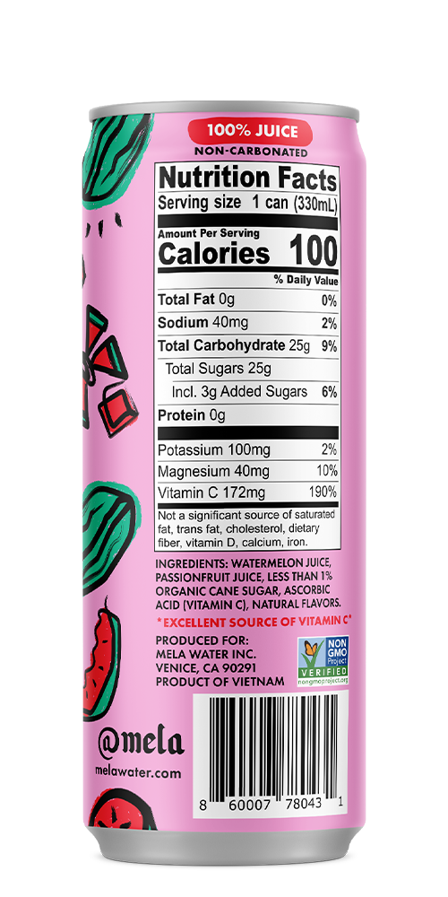 Mela Water Passionfruit Back