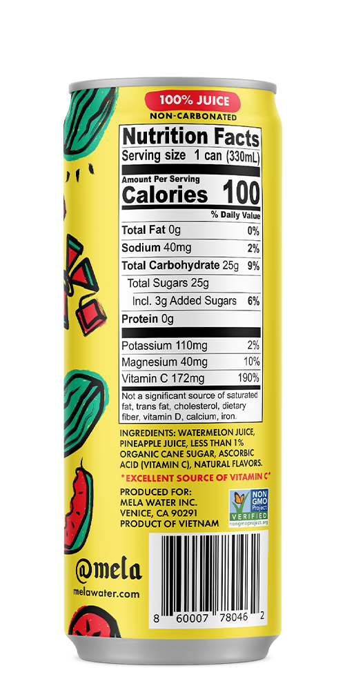 Mela Water Pineapple Back