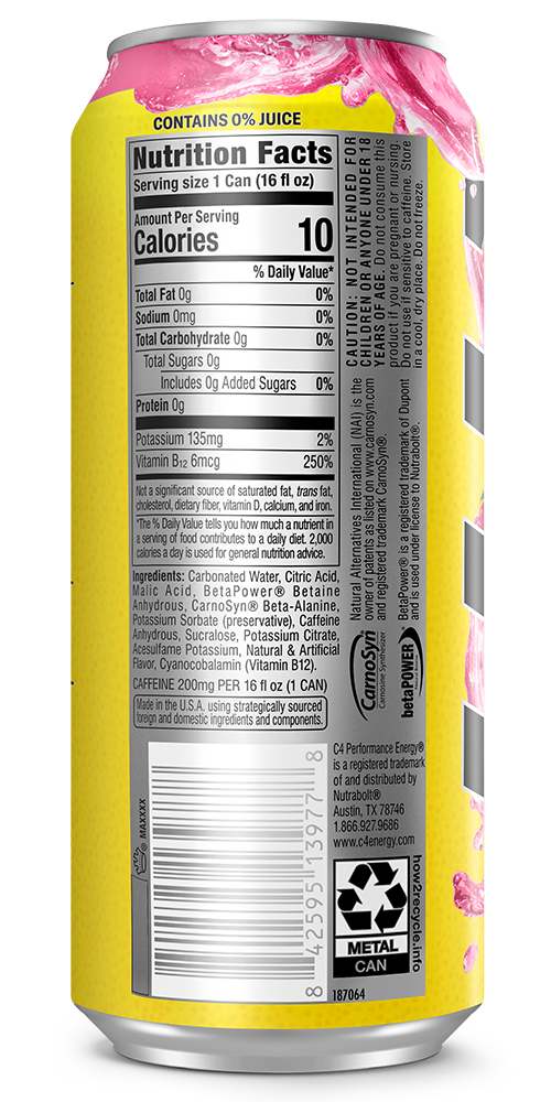 C4 PINK LEMONADE BACK