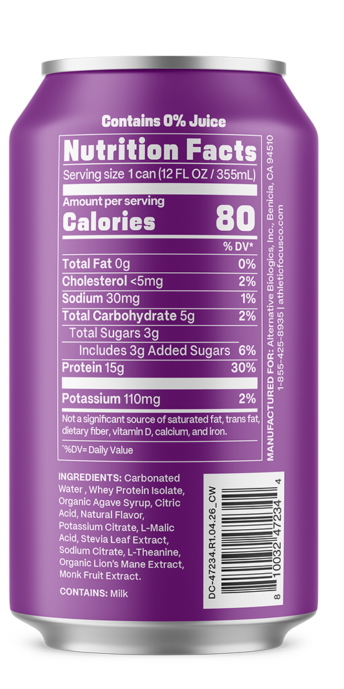 Gym Soda Grape back