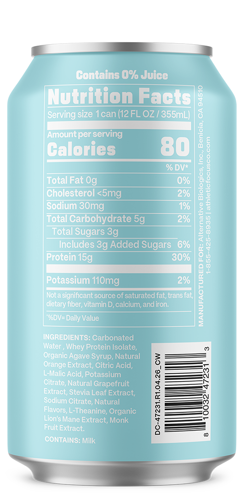 Gym Soda Grapefruit Citrus Back