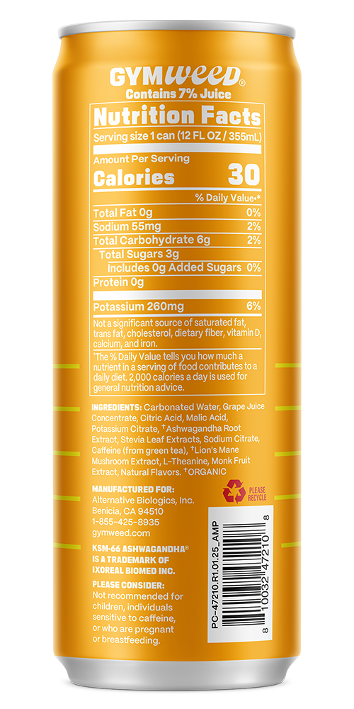 Gym Weed Orange Guava Back